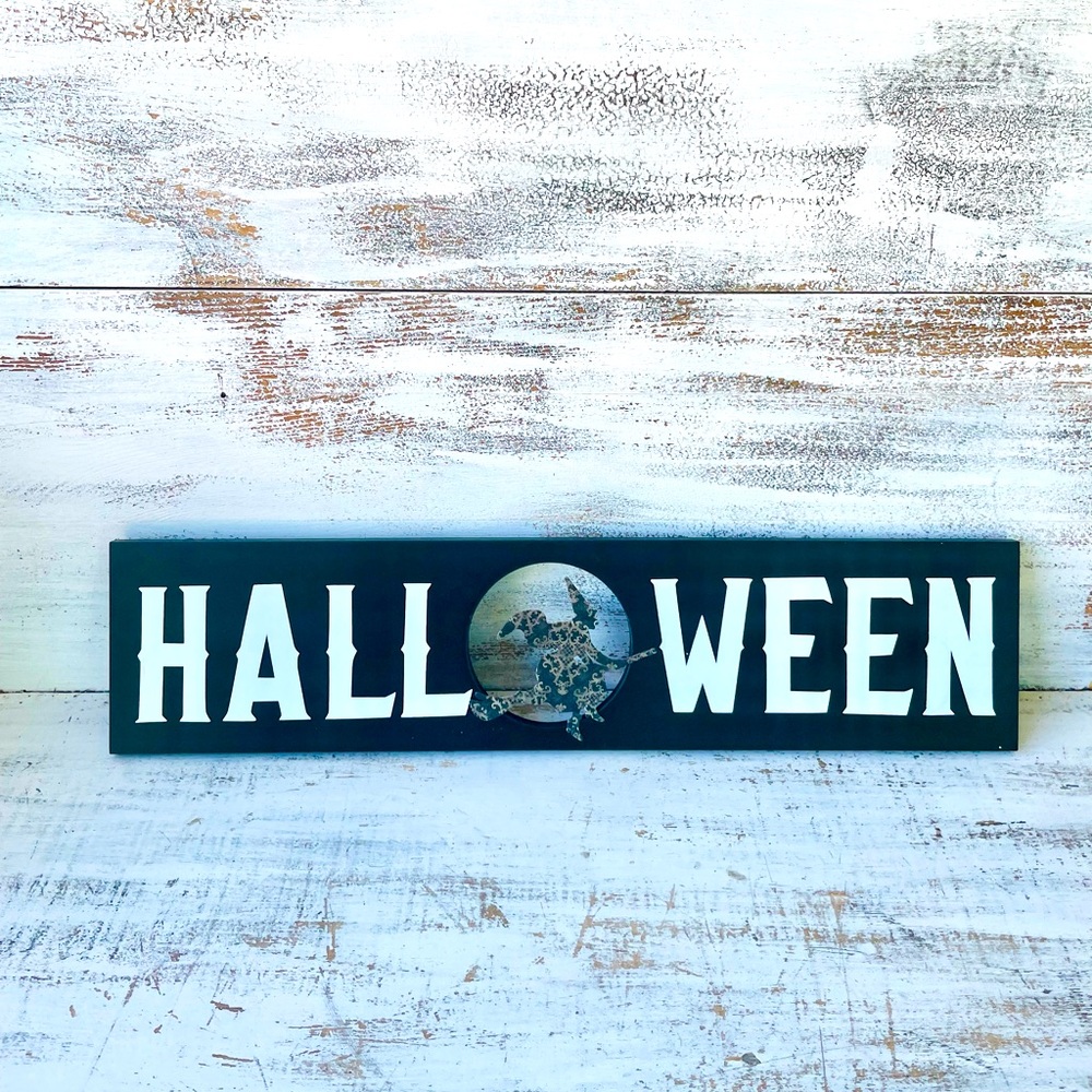 *Halloween Witch Printed Wood Sign